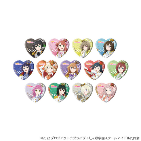 『ラブライブ!虹ヶ咲学園スクールアイドル同好会』ハート型缶バッジ03/パレードver. コンプリートセット(全13種)(描き下ろしイラスト)